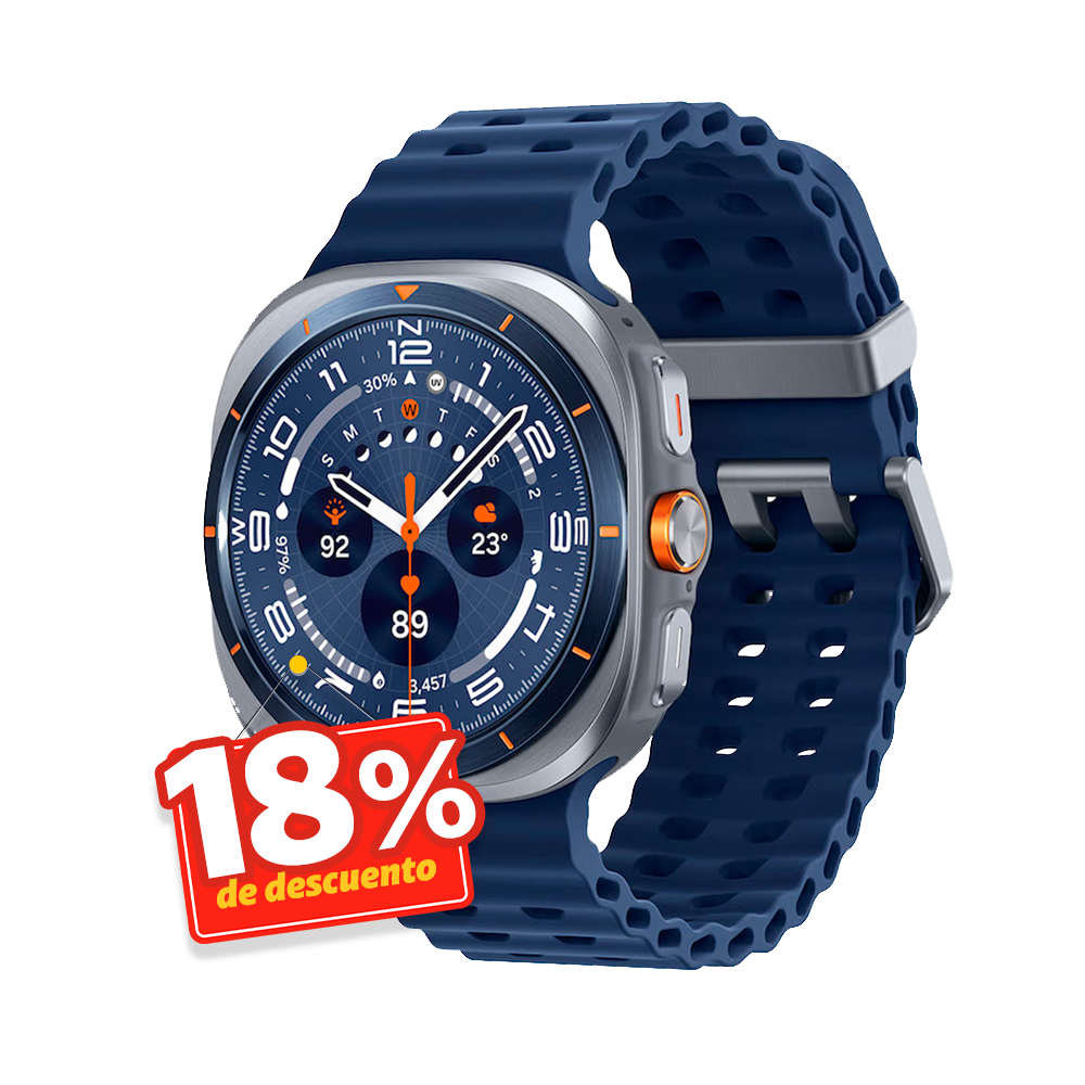 Samsung Galaxy Watch Ultra azul con monitoreo avanzado y diseño resistente en Claro Guatemala