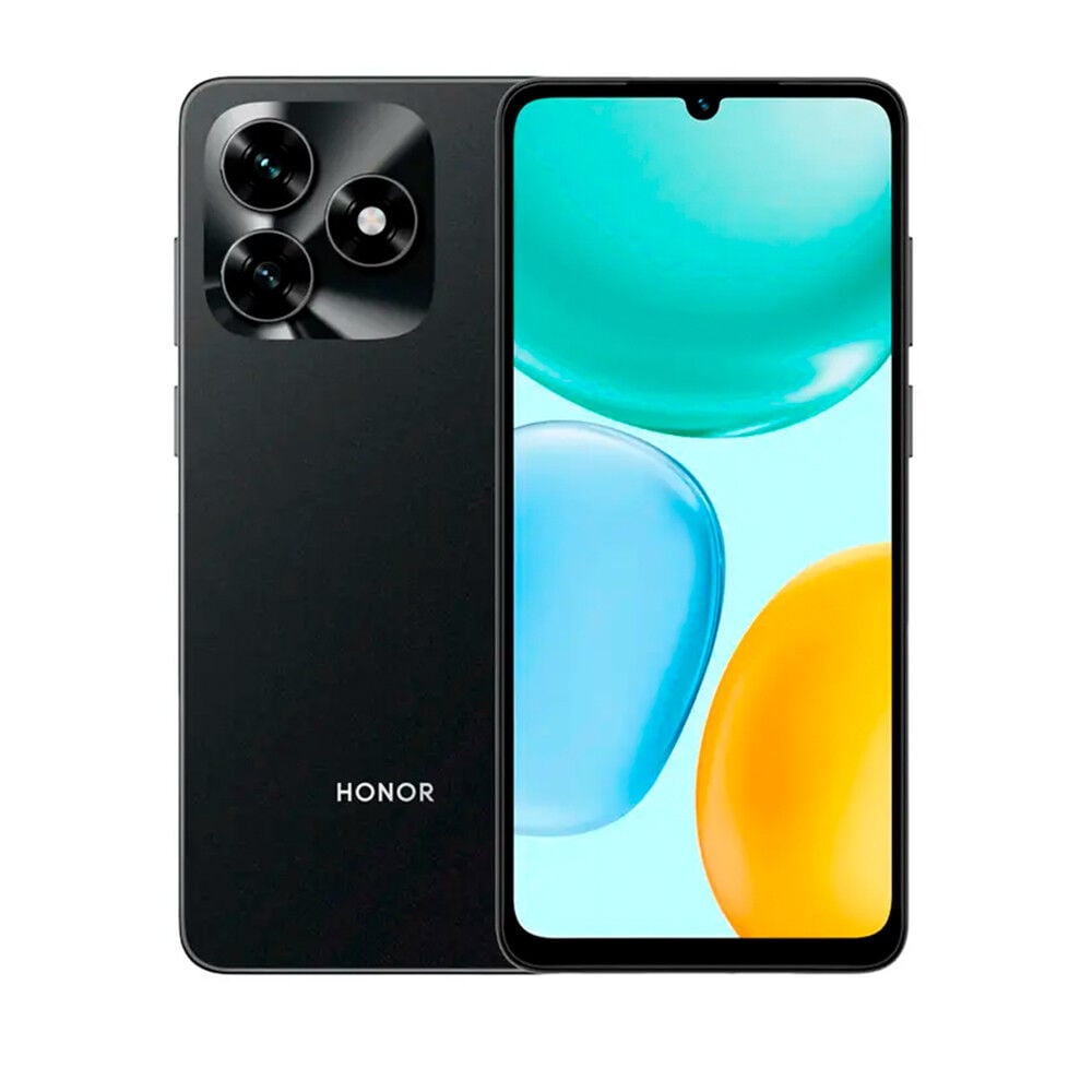 Honor X5C color negro con pantalla HD y cámara principal disponible en Claro Guatemala