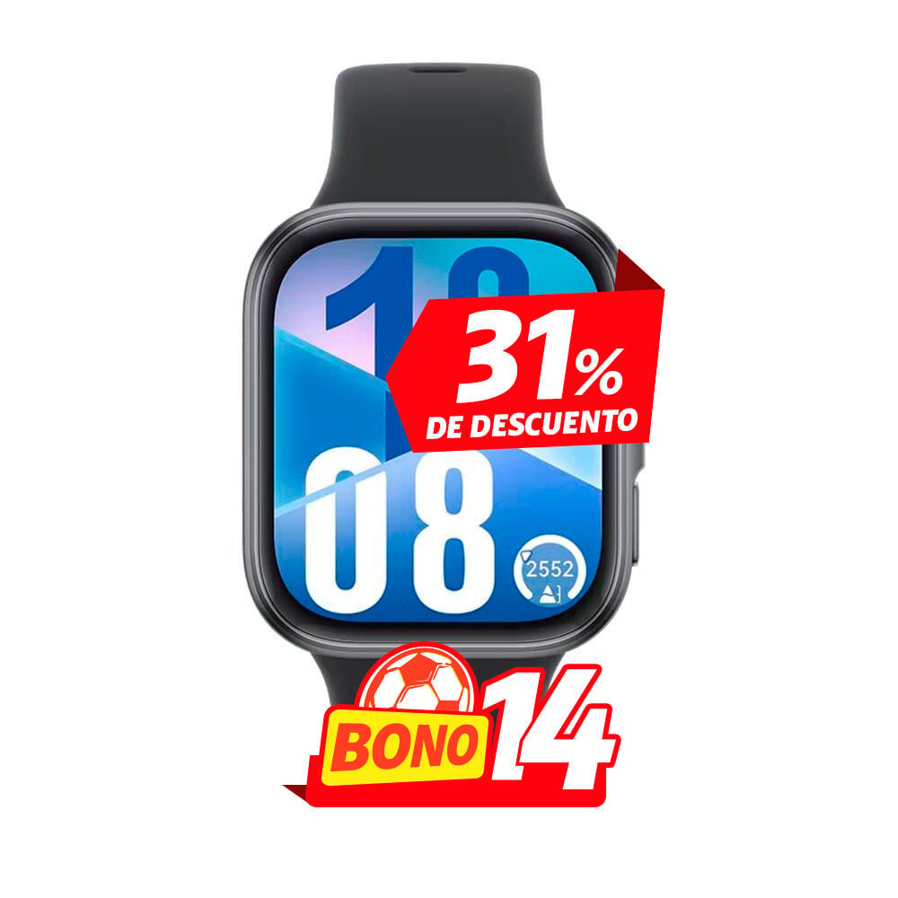 Huawei Watch FIT 4 negro con pantalla digital y diseño deportivo disponible en Claro Guatemala