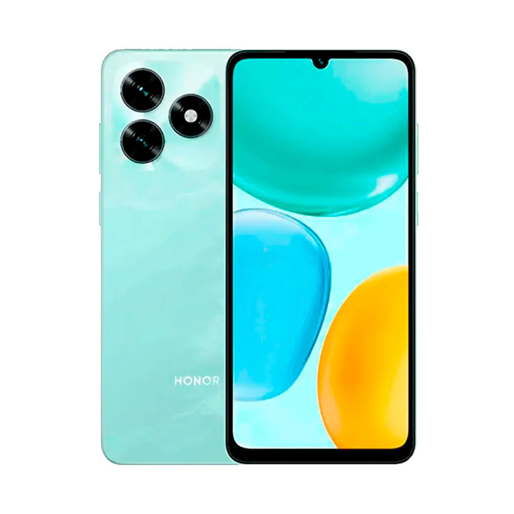 Honor X5C color verde con pantalla HD y cámara principal disponible en Claro Guatemala