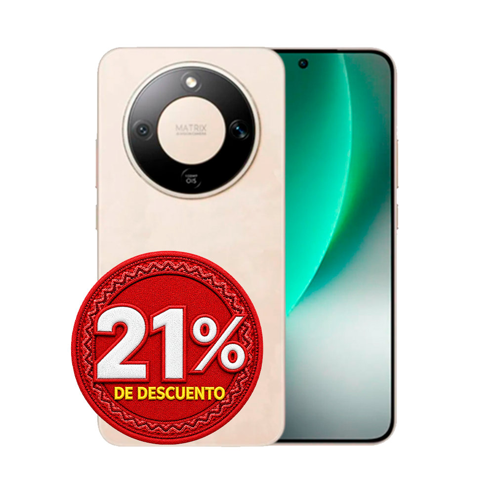 Honor Magic 8 Lite dorado con almacenamiento de 512 GB y tecnología eSIM en Claro Guatemala