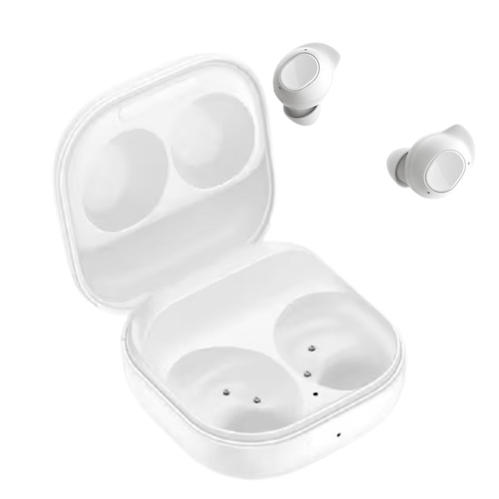 Samsung Galaxy Buds FE blancos con diseño compacto y audio inalámbrico en Claro Guatemala