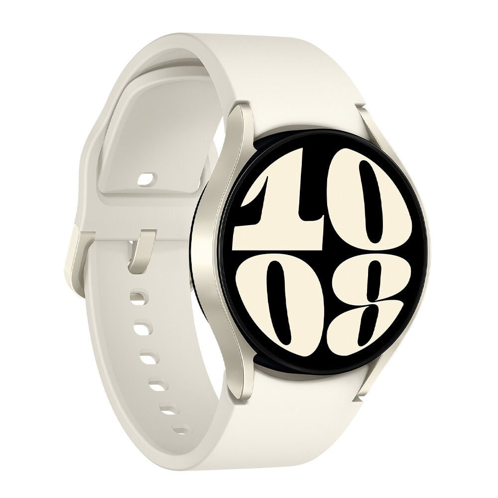 Samsung Watch 6 LTE color crema con pantalla activa disponible en Claro Guatemala