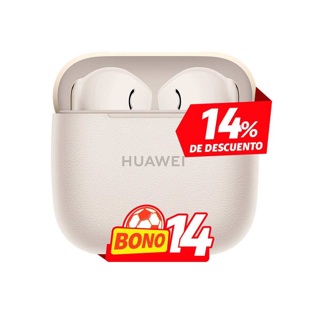 Estuche abierto de Huawei FreeBuds SE 3 color cafe disponible en Claro Guatemala