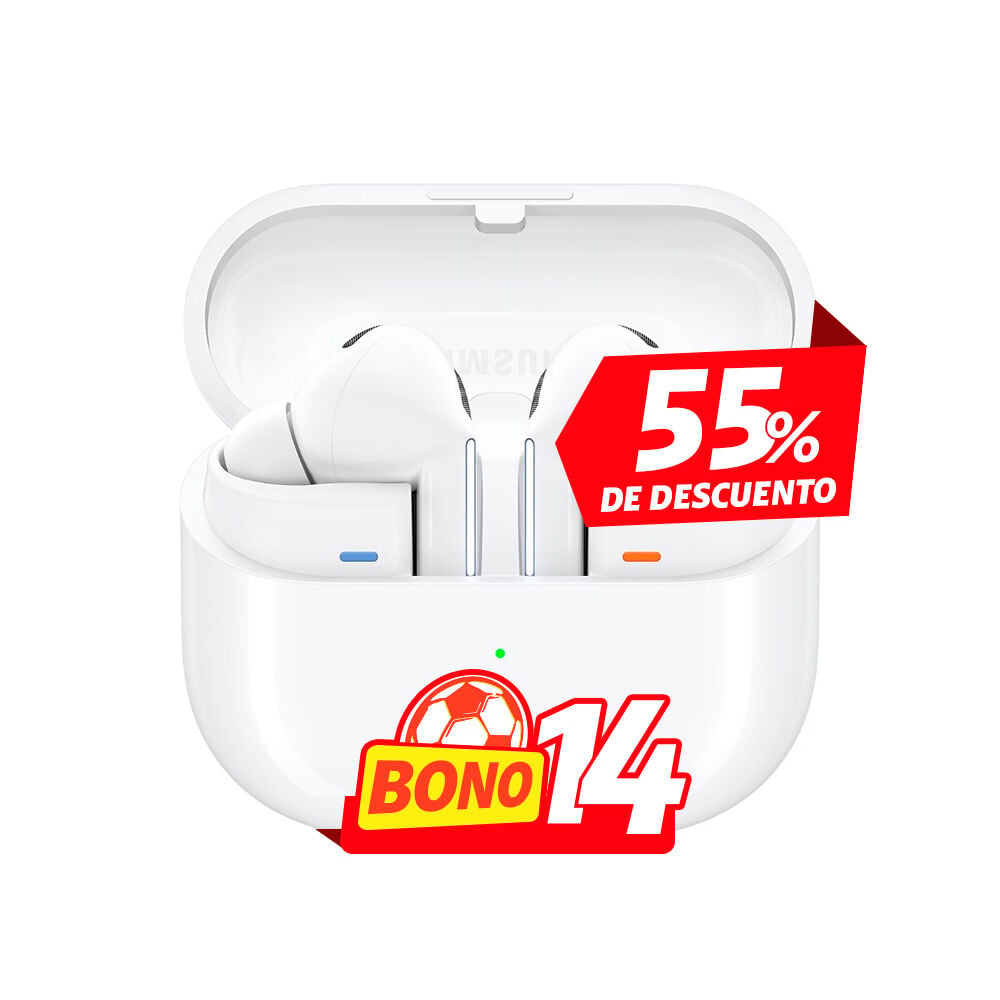 Samsung Galaxy Buds3 Pro blancos con sonido premium y diseño inalámbrico en Claro Guatemala