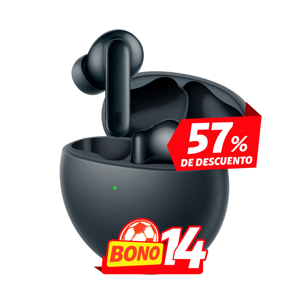 Estuche abierto de Huawei Freebuds 7i negros en Claro Guatemala