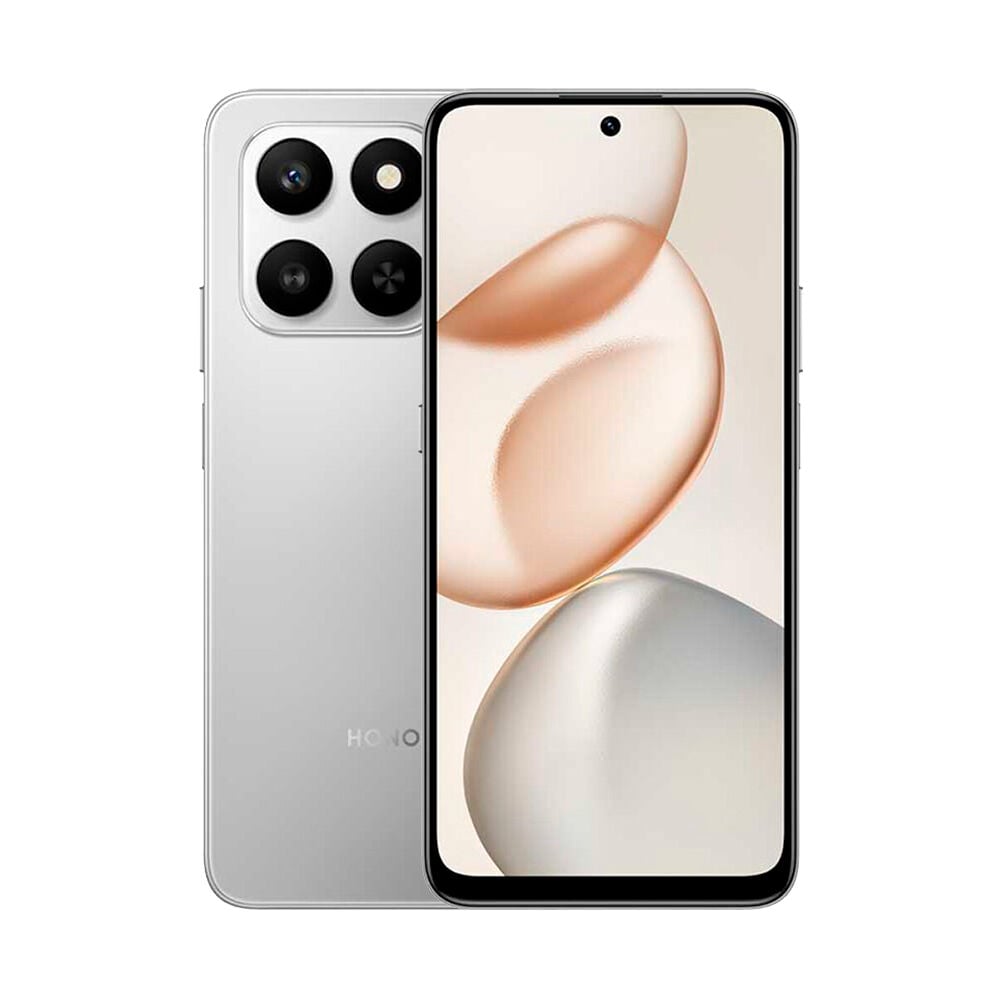 Honor 400 Smart gris vista frontal y trasera en Claro Guatemala
