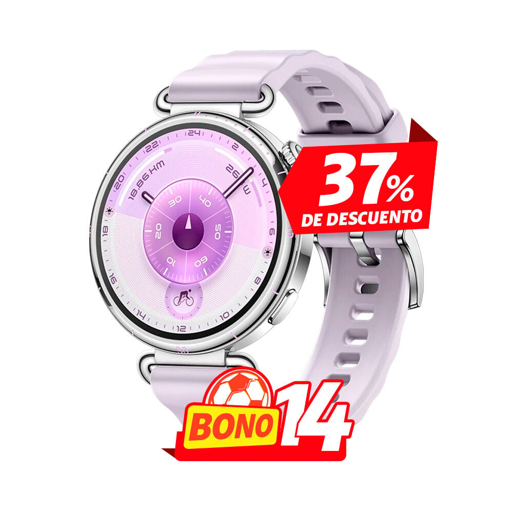 Huawei Watch GT6 41 mm morado con diseño elegante y monitoreo inteligente en Claro Guatemala