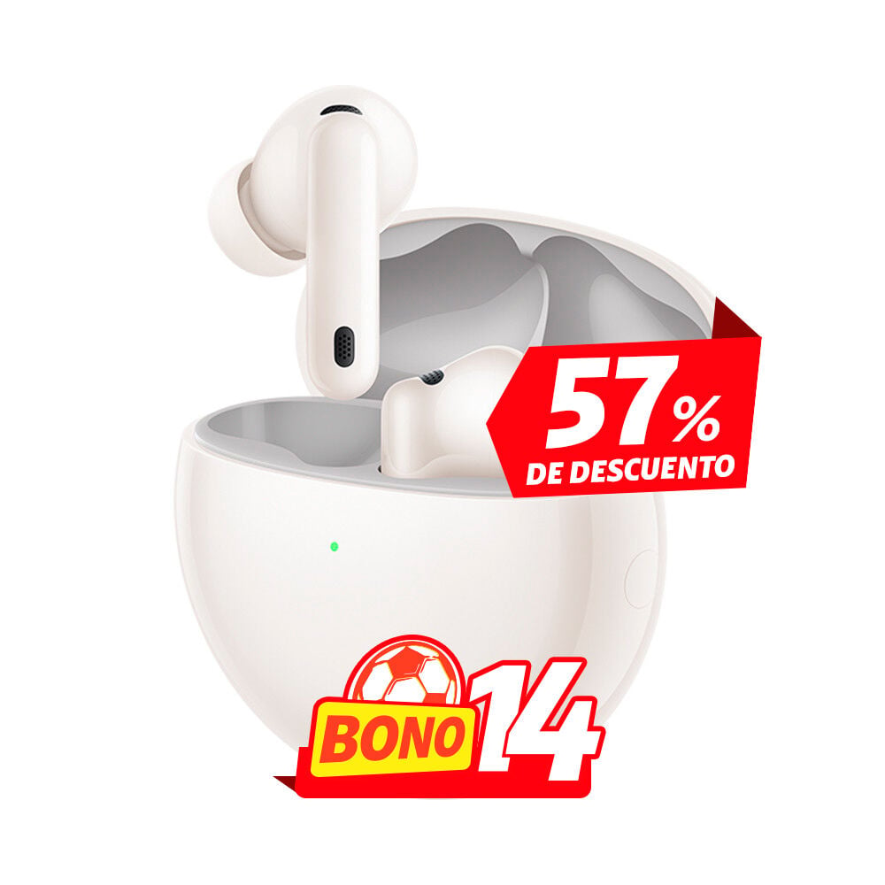 Estuche abierto de Huawei Freebuds 7i blanco en Claro Guatemala