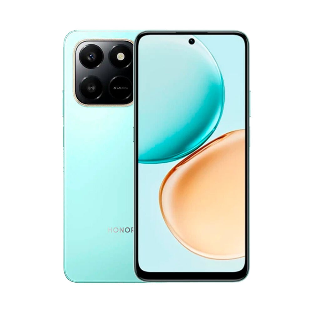 Honor X7D verde con tecnología 5G y almacenamiento de 256 GB en Claro Guatemala