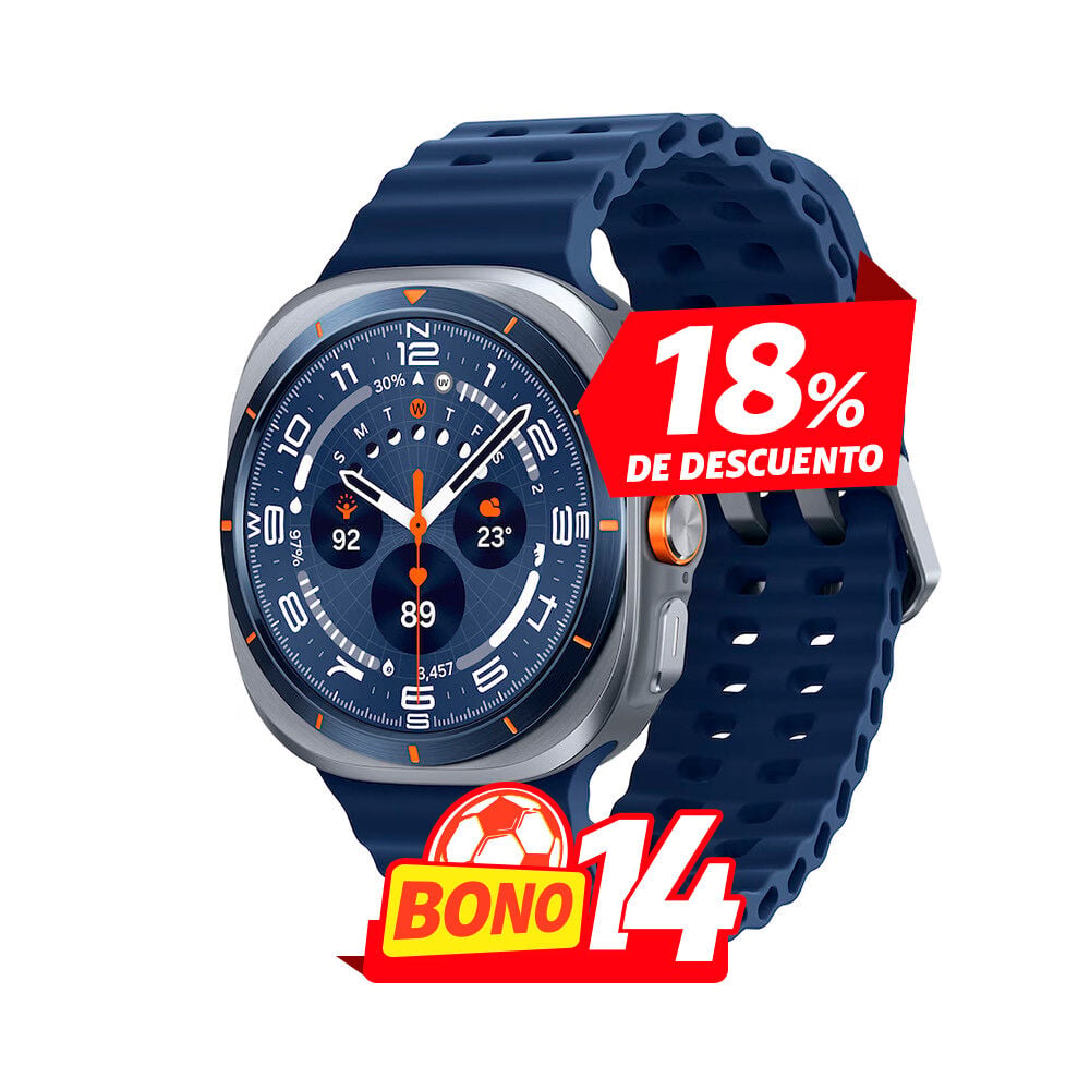 Samsung Galaxy Watch Ultra azul con monitoreo avanzado y diseño resistente en Claro Guatemala