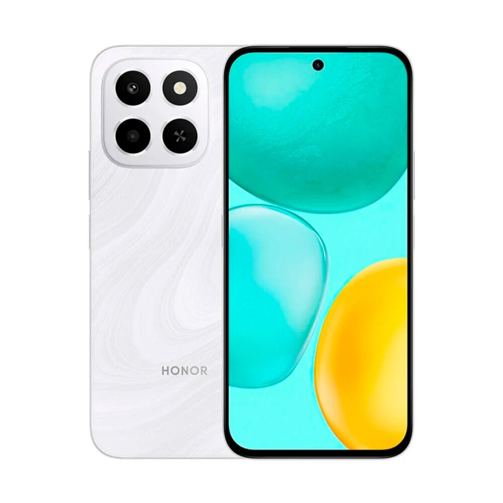Honor X6C blanco con pantalla amplia y almacenamiento de 256 GB en Claro Guatemala