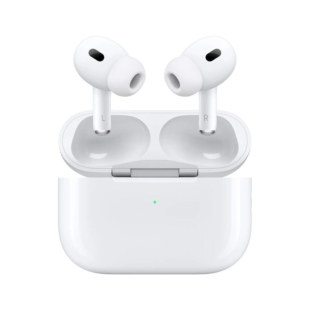 Apple AirPods Pro 2 blancos con cancelación de ruido y diseño inalámbrico en Claro Guatemala