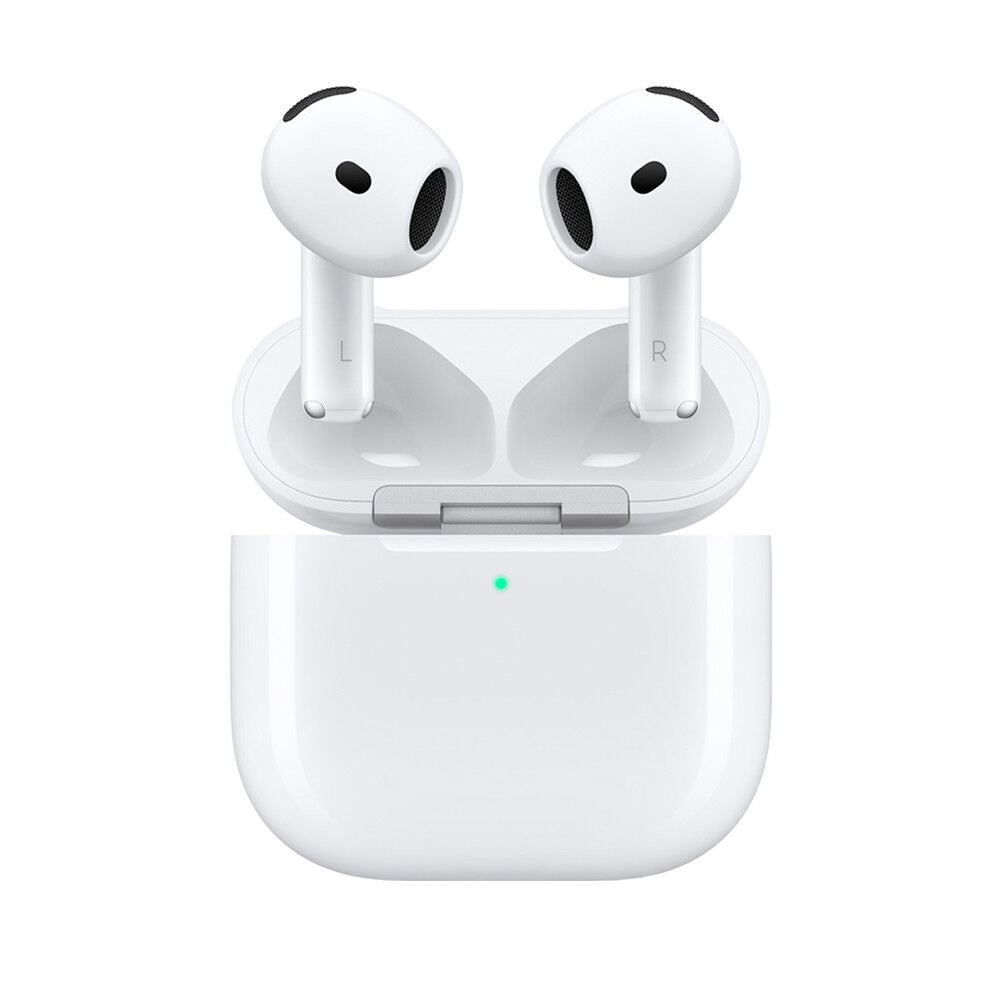 Apple AirPods 4 color blanco con diseño inalámbrico disponibles en Claro Guatemala