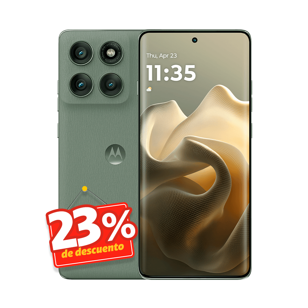 Motorola Moto Edge 60 Pro verde con tecnología 5G y 512 GB en Claro Guatemala