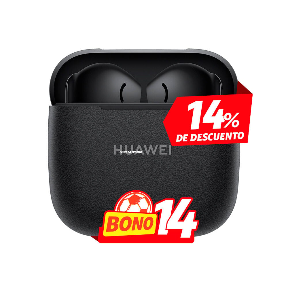 Estuche abierto de Huawei FreeBuds SE 3 color negro disponible en Claro Guatemala