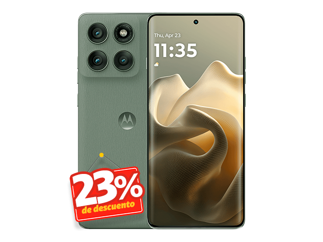 Motorola Moto Edge 60 Pro verde con tecnología 5G y 512 GB en Claro Guatemala
