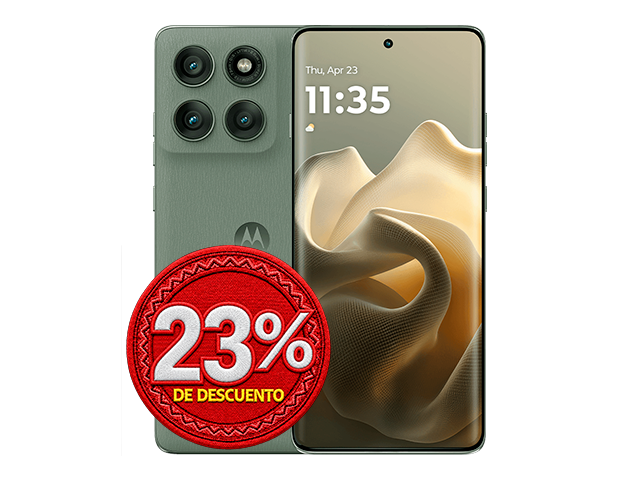 Motorola Moto Edge 60 Pro verde con tecnología 5G y 512 GB en Claro Guatemala
