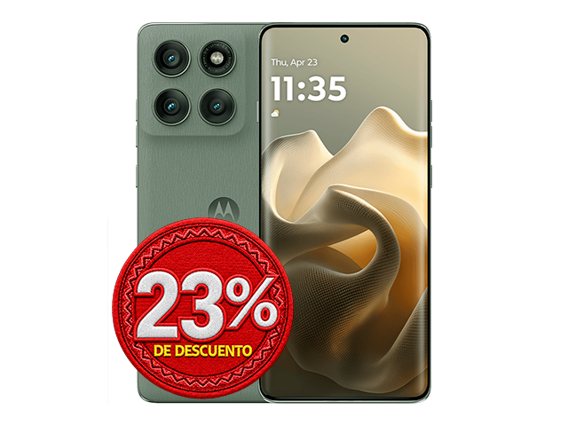 Motorola Moto Edge 60 Pro verde con tecnología 5G y 512 GB en Claro Guatemala